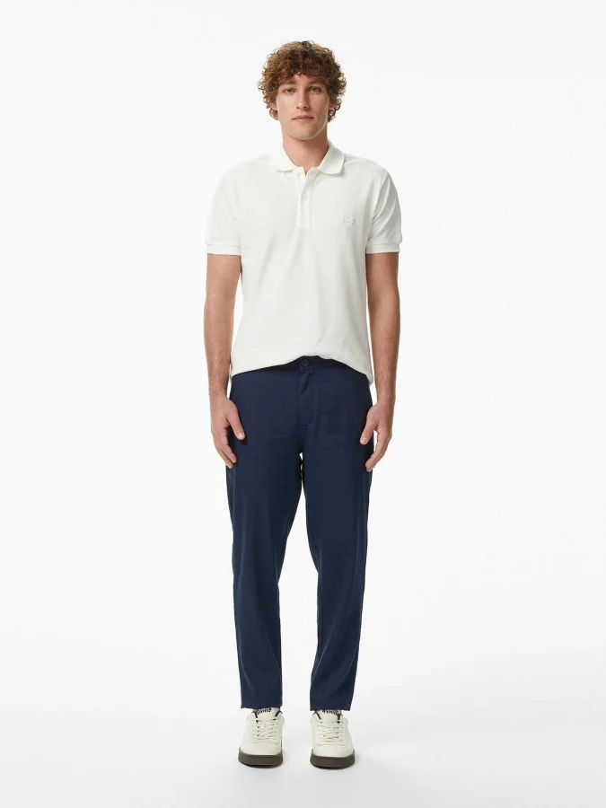 Men's Tapered Fit Navy Blue... 2