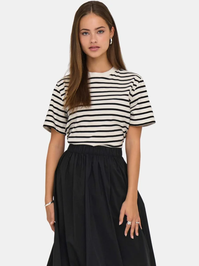 ONLY - ONLLIVINA S/S STRIPE...