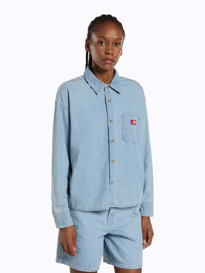 Dickies - LW DENIM SHIRT LS...