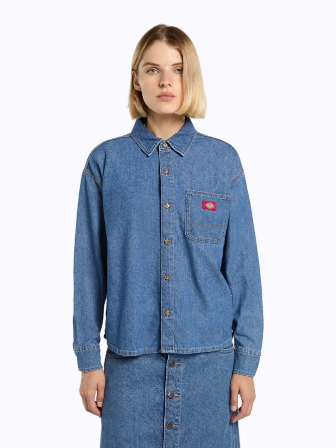Dickies - LW DENIM SHIRT LS...