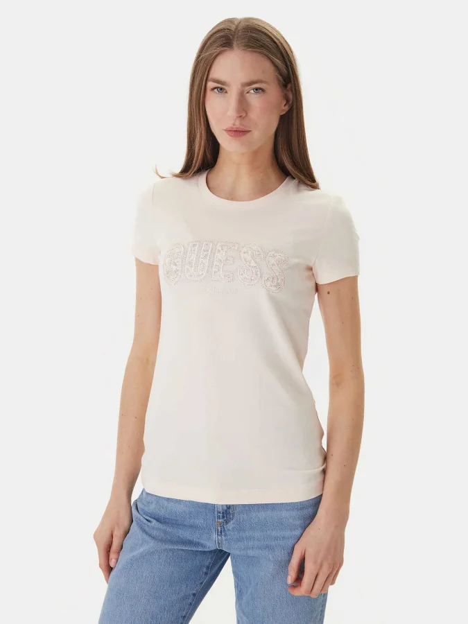 Guess - CN SS LOGO LACE TEE
