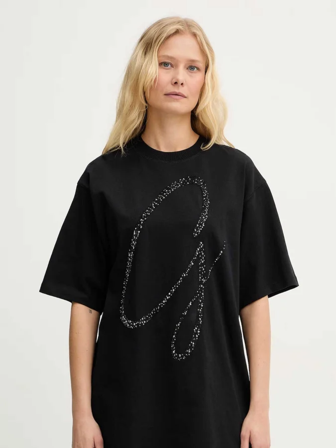 Guess - SS CN MAXI G STUDS TEE