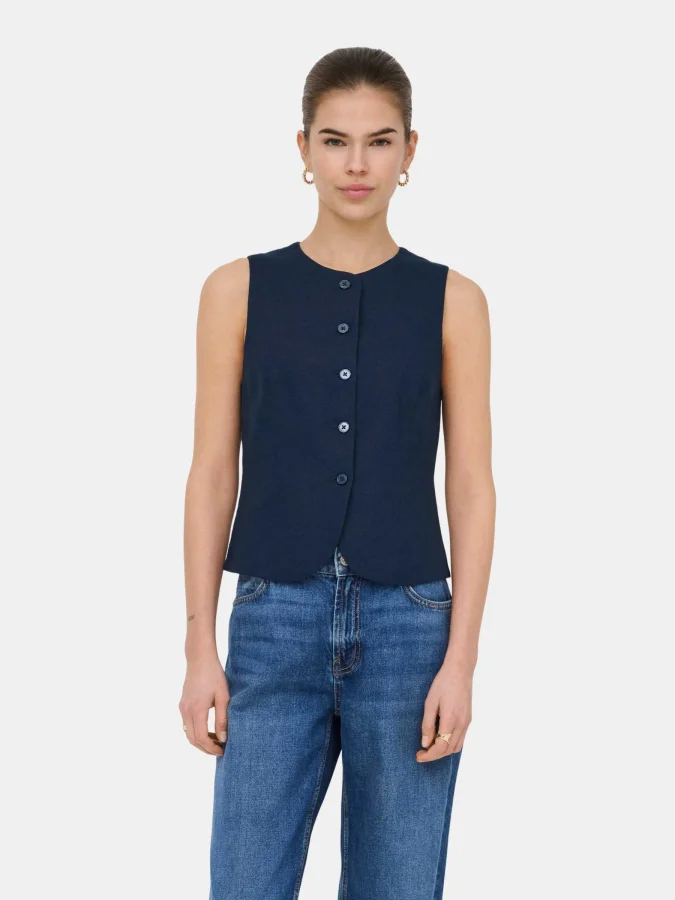 ONLY - ONLGOA S/L LINEN BL...