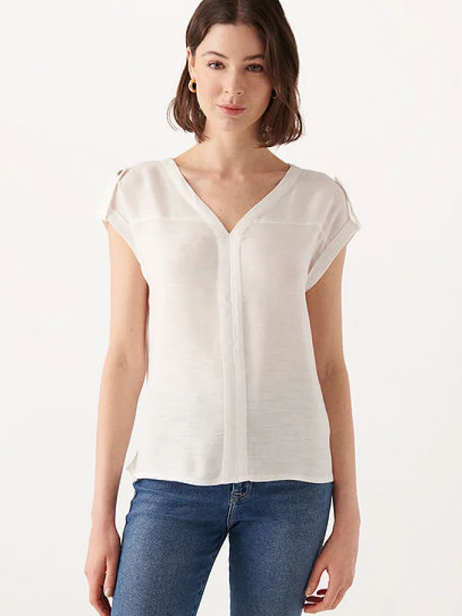 Mavi - V NECK BLOUSE
