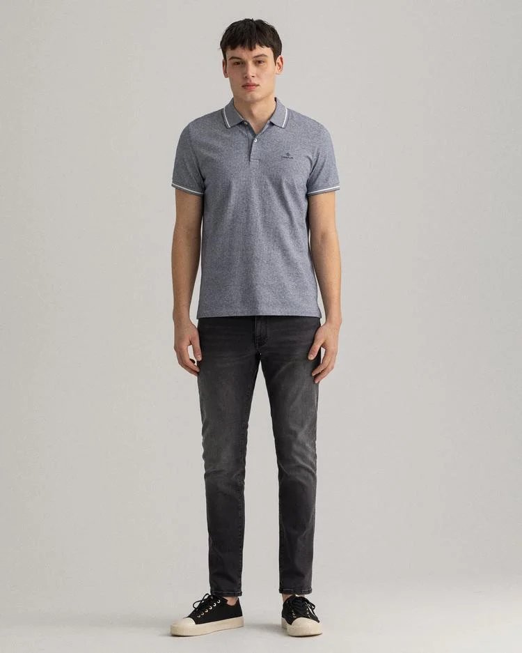 Gant - D1. 2 TONE JACQUARD SS RUGGER Gant - D1. 2 TONE JACQUARD SS RUGGER