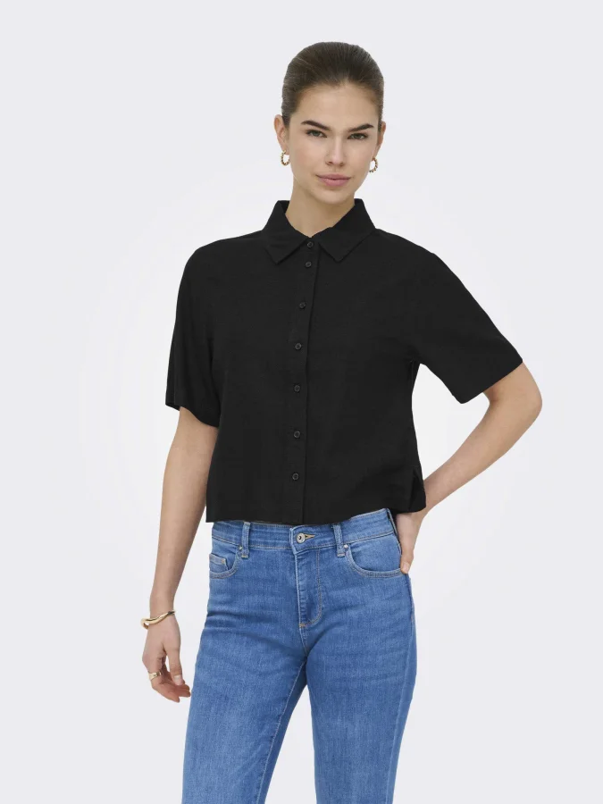 ONLY - ONLGOA S/S LINEN BL...