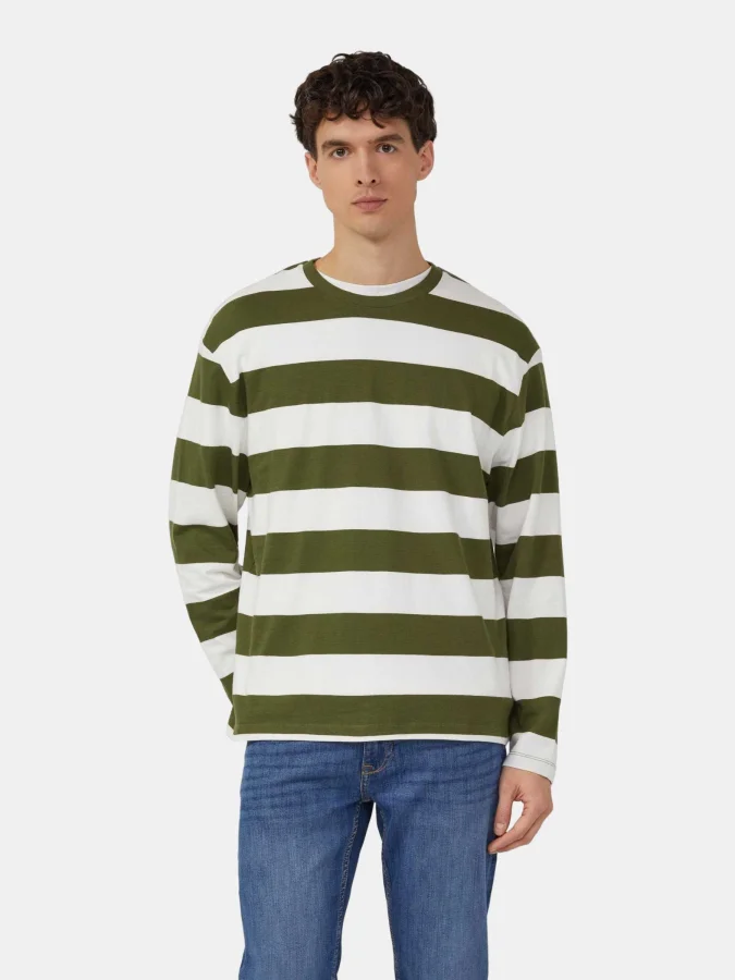 s.OLIVER - Striped cotton...