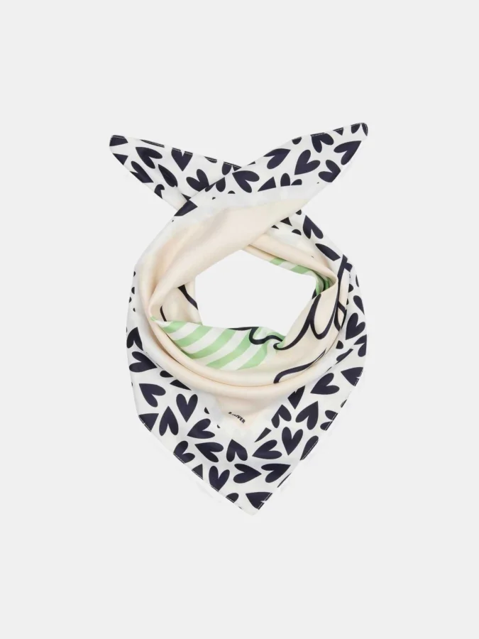 s.OLIVER - Woven shawl with...