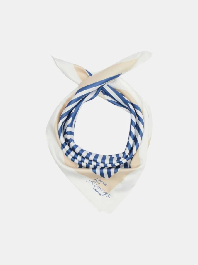 s.OLIVER - Woven shawl with...