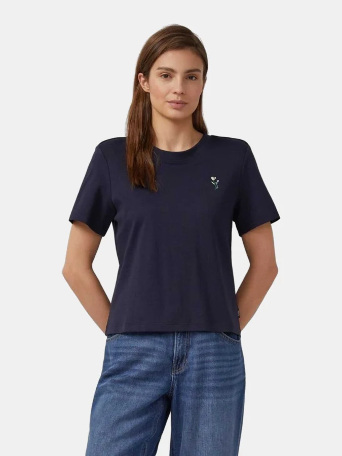 s.OLIVER - Shortened cotton...