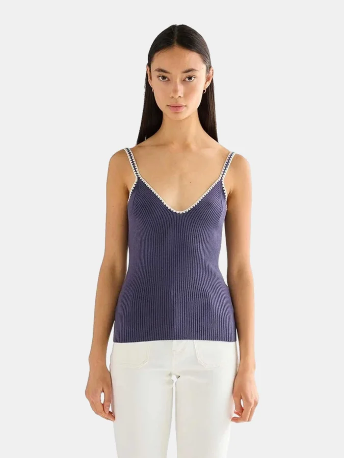 WRANGLER - CROCHET TRIM TANK
