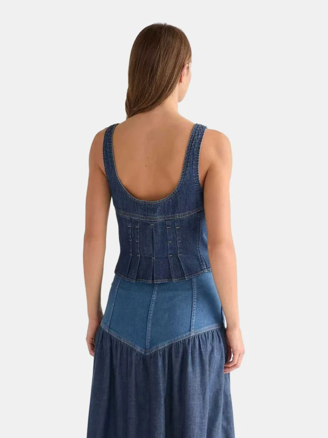 WRANGLER - PLEATED CORSET TOP 2