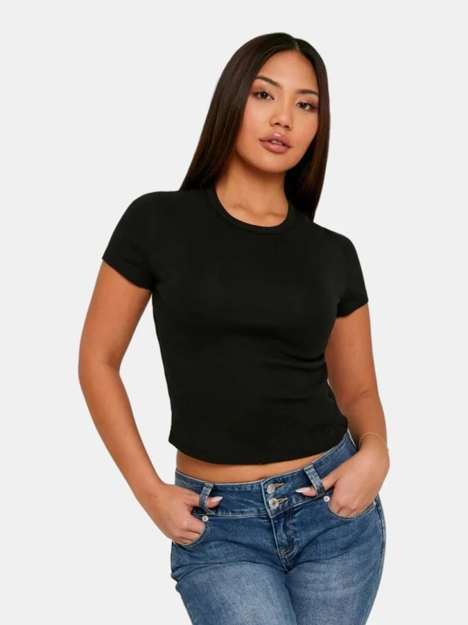 Tally Weijl - Black Ribbed...