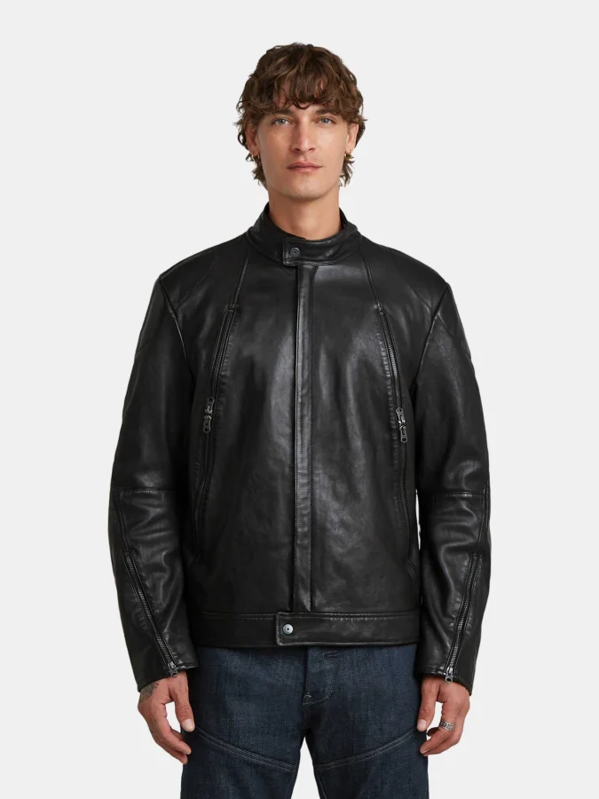 G-Star Raw - Biker leather jkt