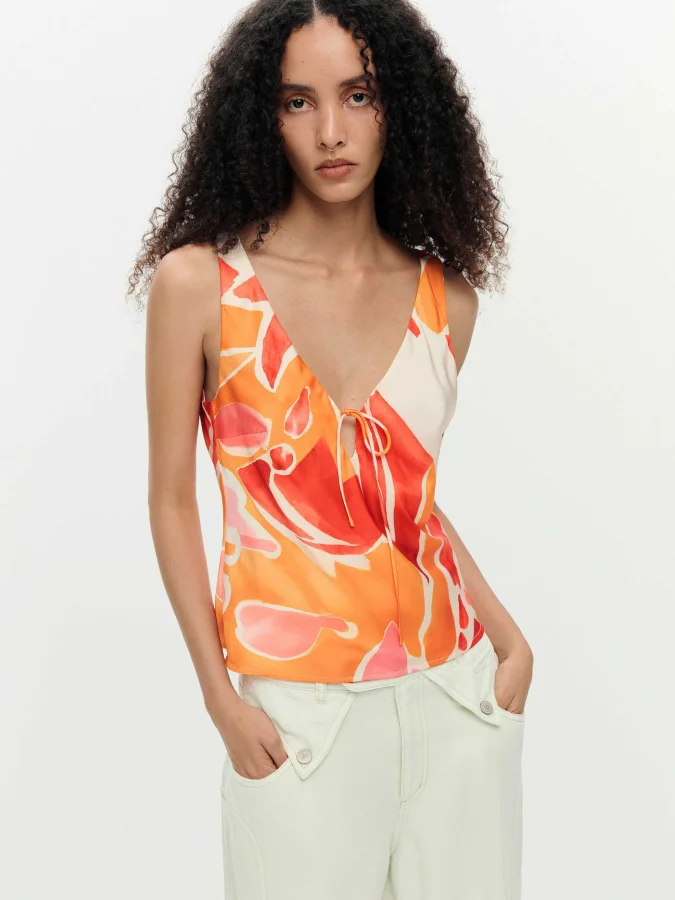 DESIGUAL - Petal Strap Blouse