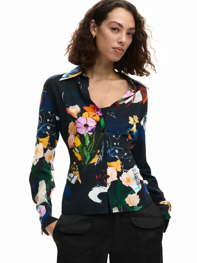 DESIGUAL - Shirt collage tie