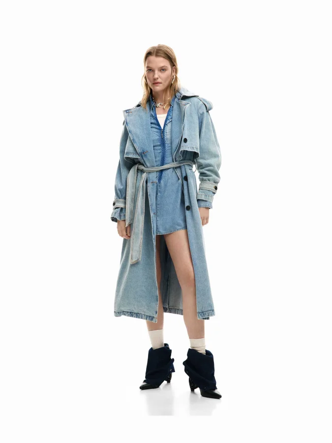 DESIGUAL - Denim trench...