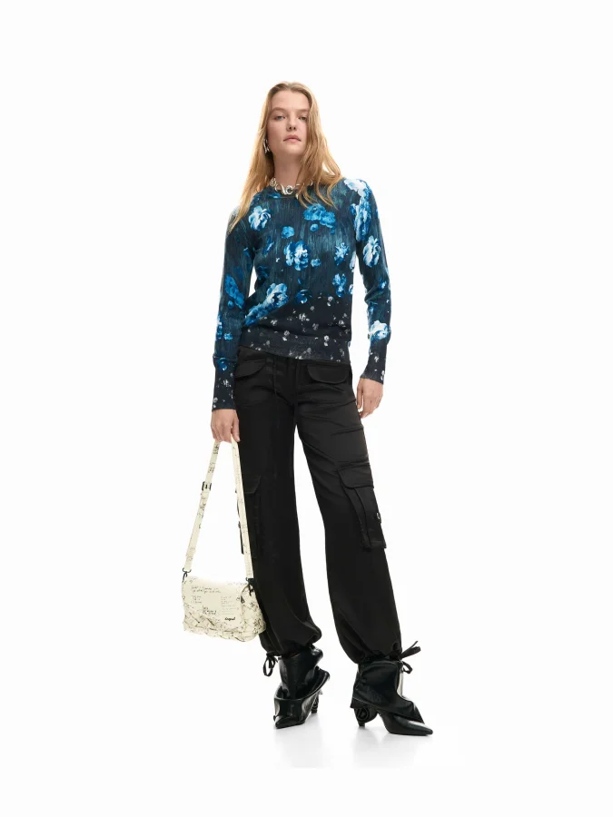 DESIGUAL - Fine Floral Sweater 2
