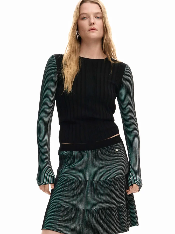 DESIGUAL - Fine Pleated...