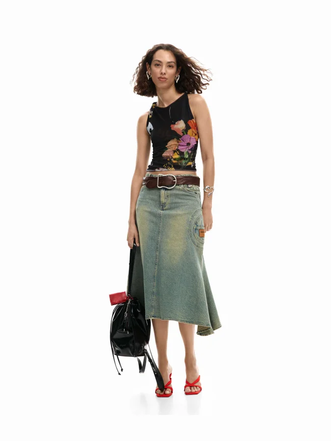 DESIGUAL - Mesh T-shirt... 2