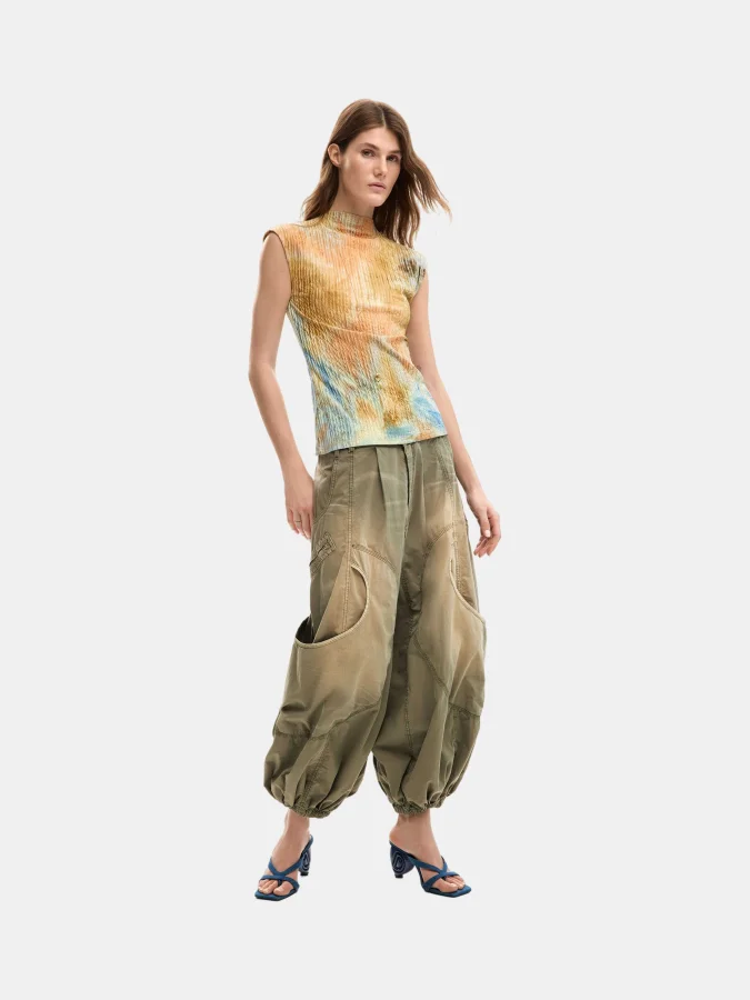 DESIGUAL - Textured t-shirt 2