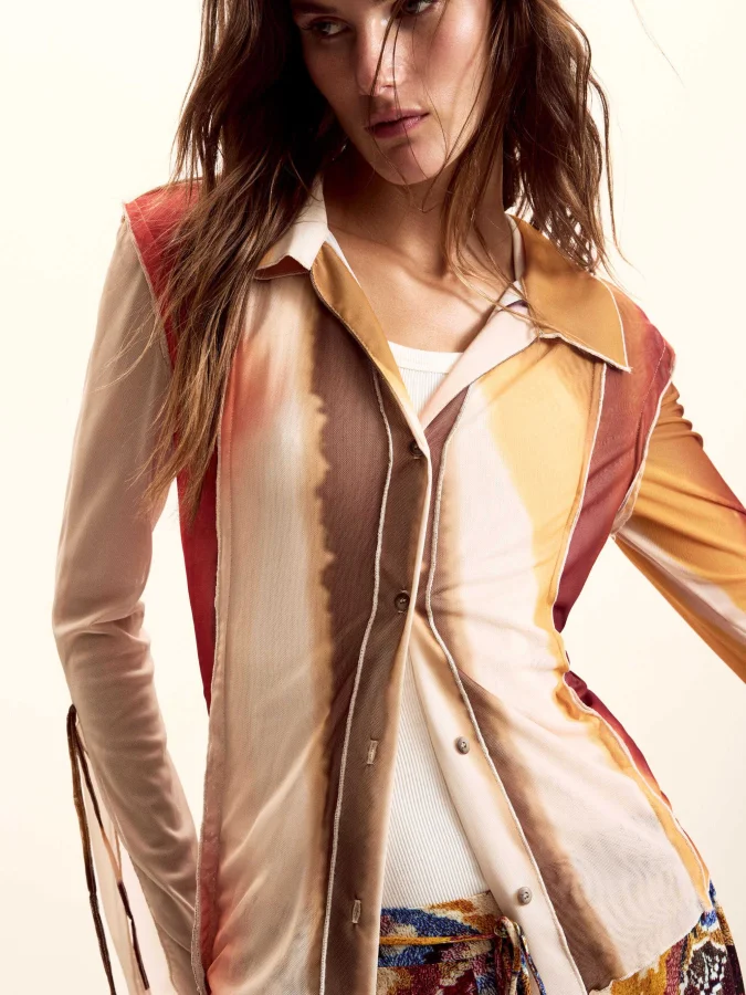 DESIGUAL - Buttoned T-shirt... 2