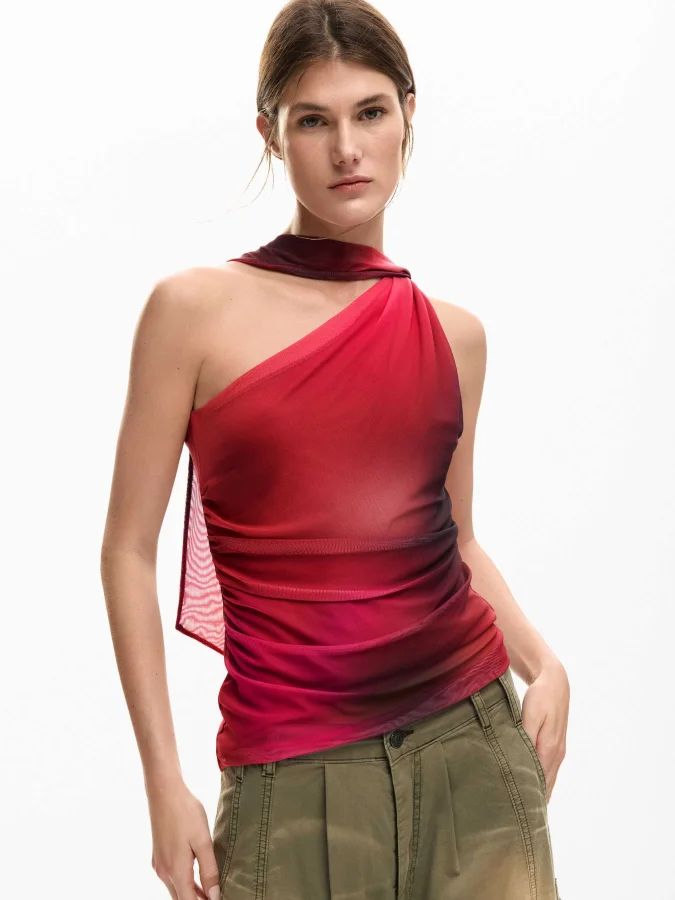 DESIGUAL - Knot neckline...