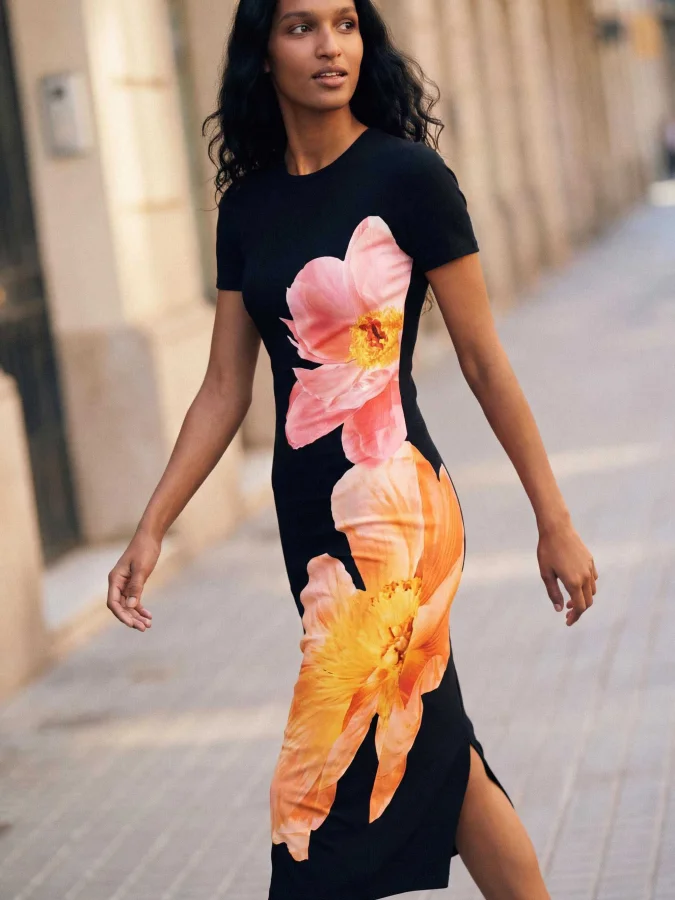 DESIGUAL - Long floral dress 2