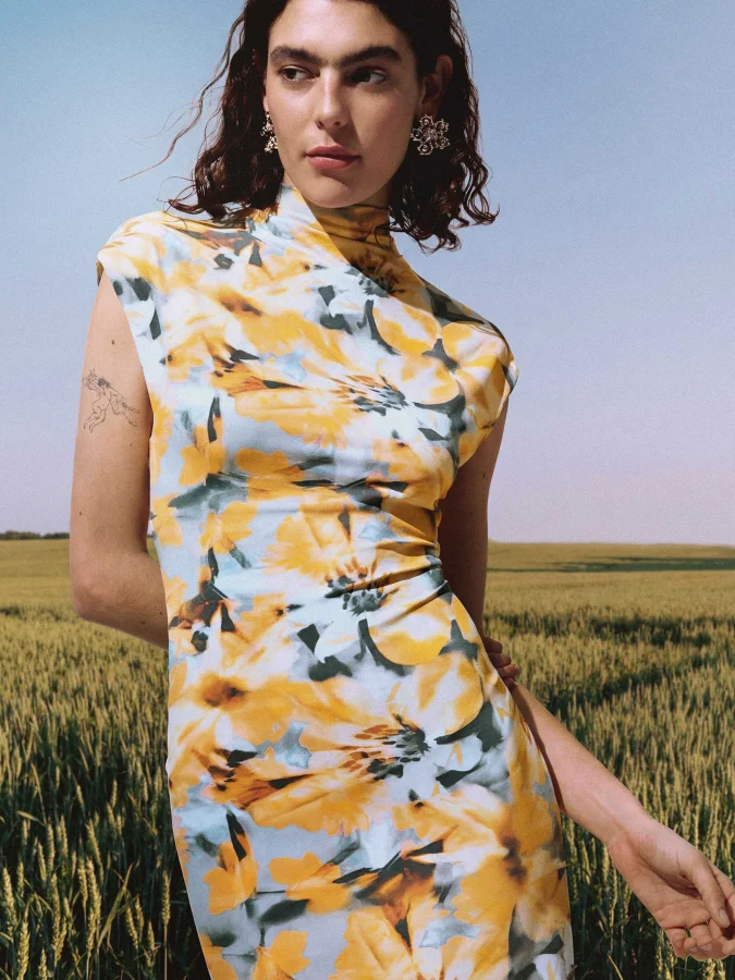 DESIGUAL - Floral tube dress