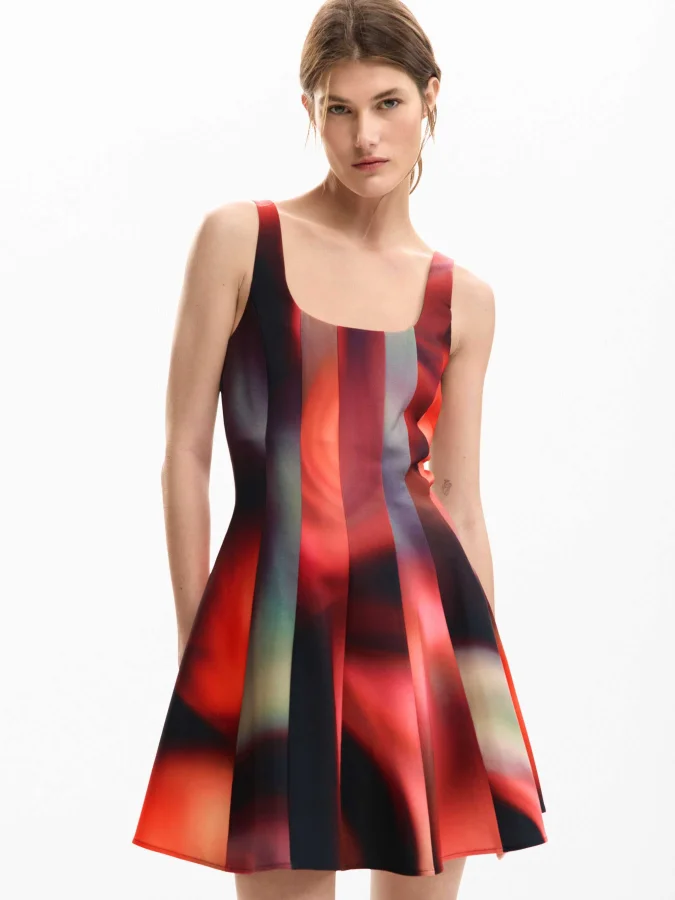 DESIGUAL - Printed short dress 2