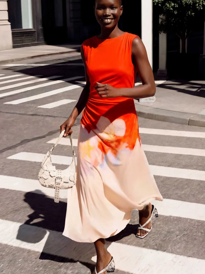 DESIGUAL - Two-tone floral...