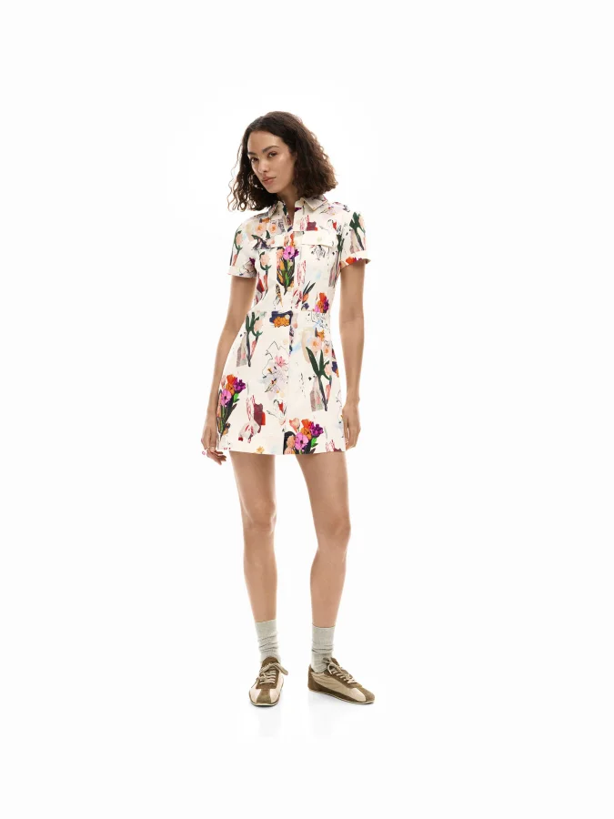 DESIGUAL - Short collage dress