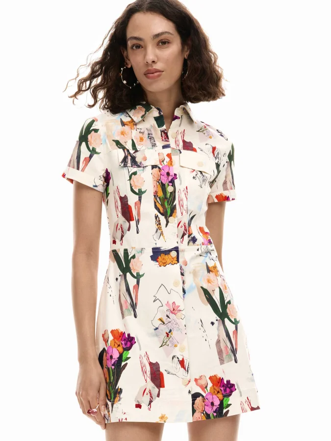 DESIGUAL - Short collage dress 2