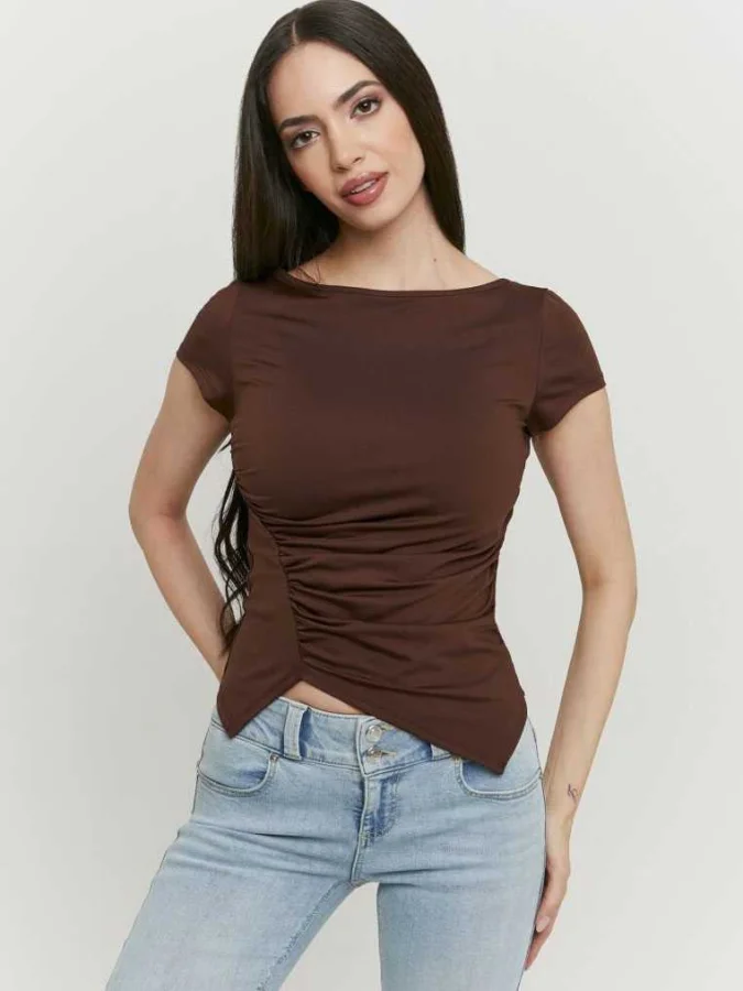 Tally Weijl - Brown Pleated...