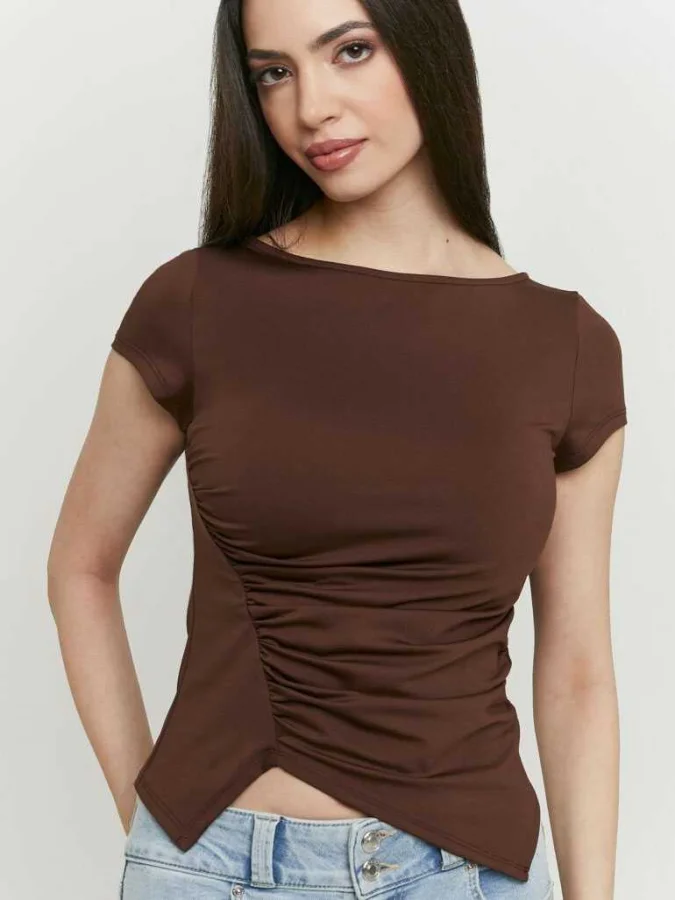 Tally Weijl - Brown Pleated... 2