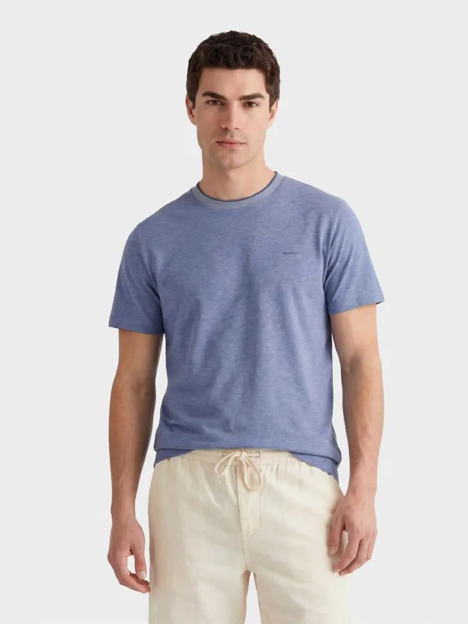 GANT - 2 TONE PIQUE SS TSHIRT