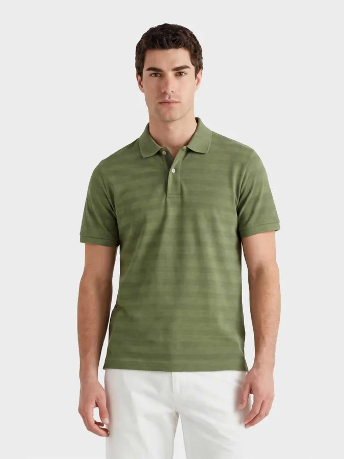 GANT - TEXTURE STRIPE SS POLO