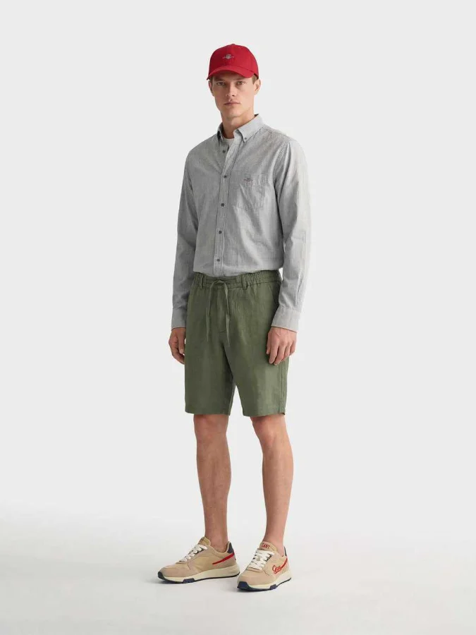 GANT - REG LINEN DS SHORTS 2