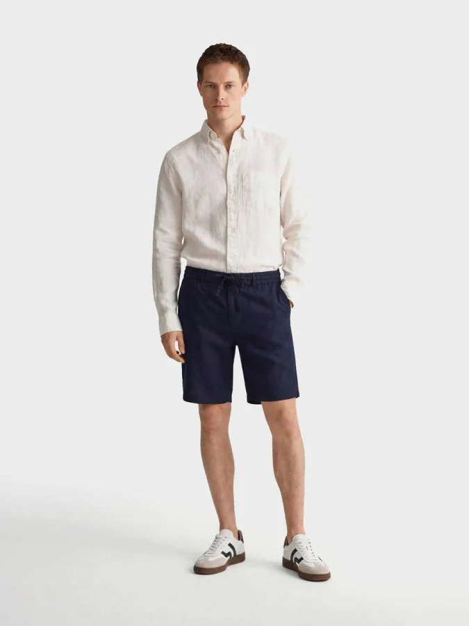 GANT - REG LINEN DS SHORTS 2