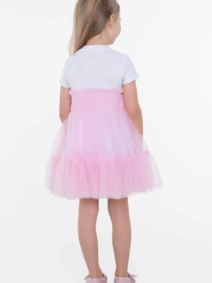 GUESS - MIXED FABRIC SS DRESS 2