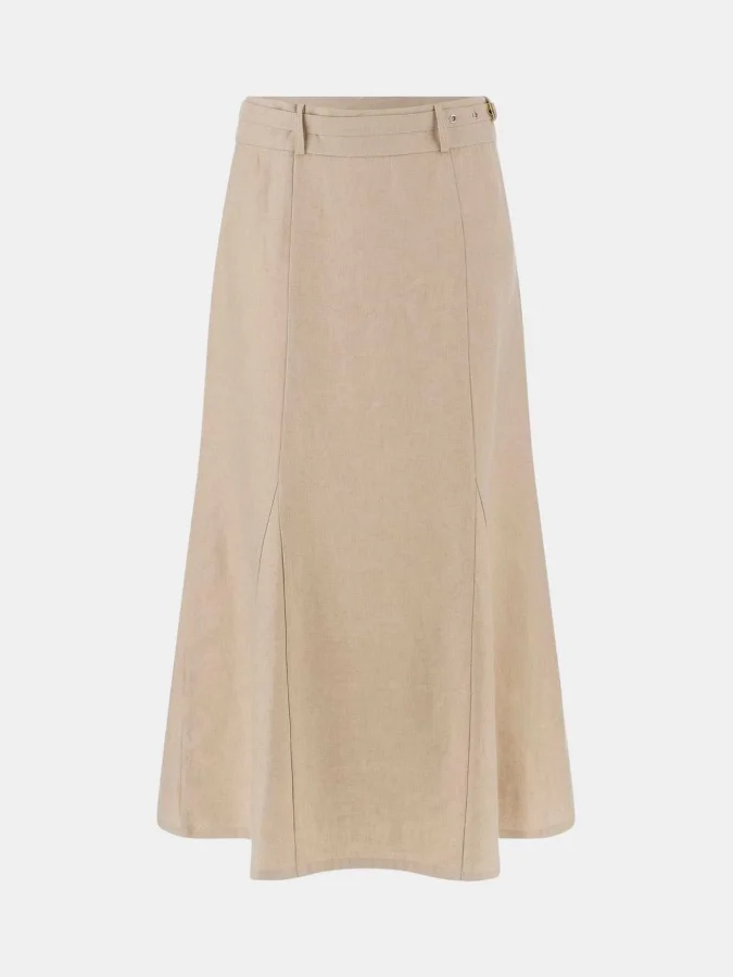 GUESS - RYAN LINEN MIDI SKIRT
