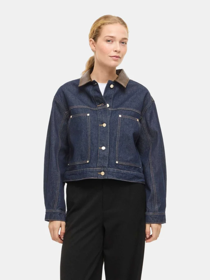 VILA - VILOVA L/S COLLAR...
