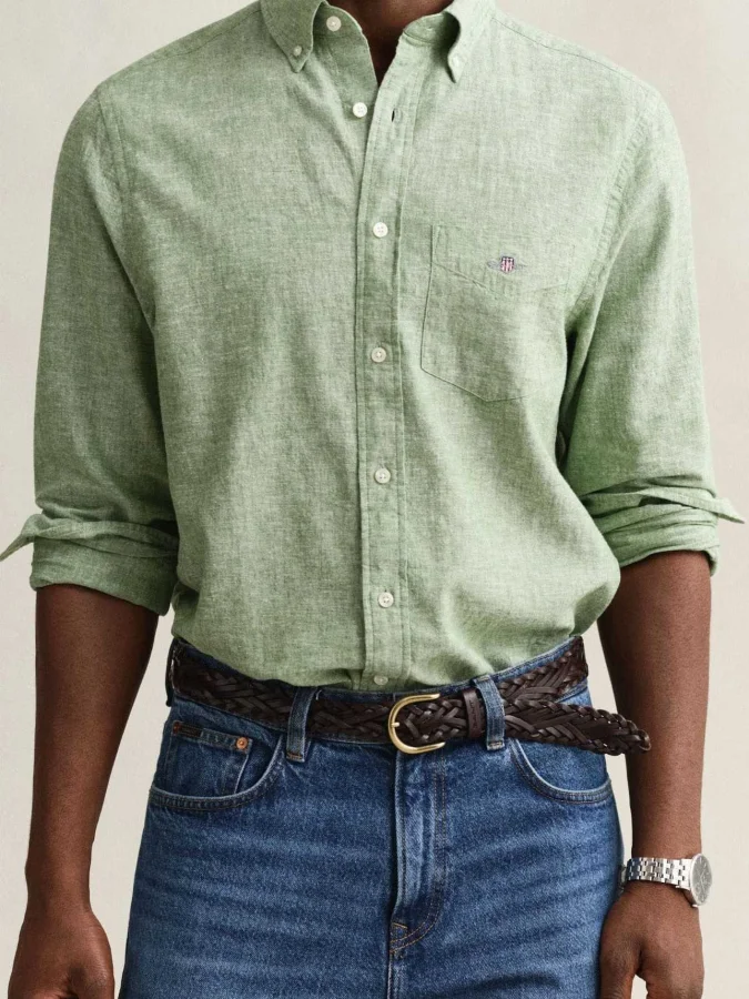 GANT - REG COTTON LINEN SHIRT
