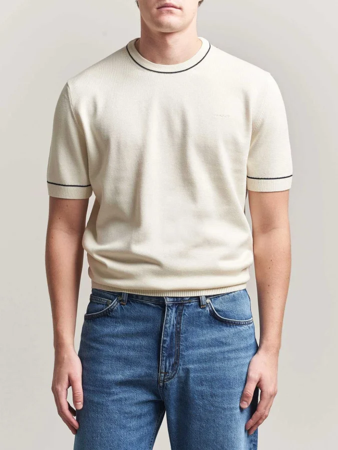 GANT - COTTON MODAL SS C-NECK