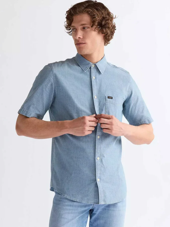 Wrangler - SS CHAMBRAY SHIRT