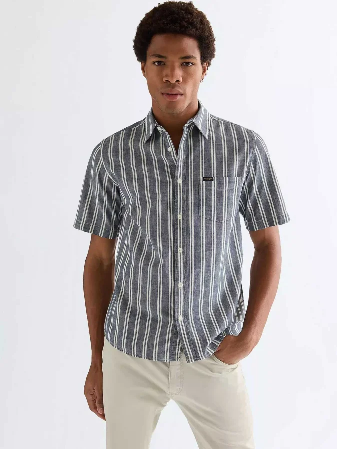 Wrangler - SS CHAMBRAY SHIRT
