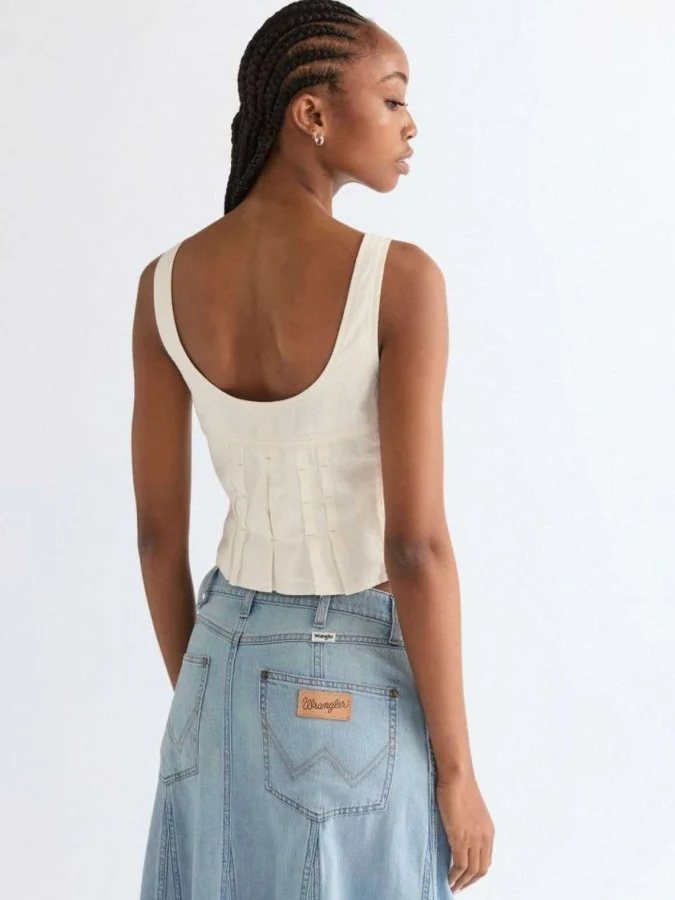 Wrangler - PLEATED CORSET TOP 2