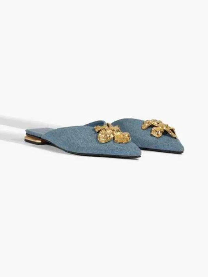 Schutz - Flora Jeans Flat Mule 2