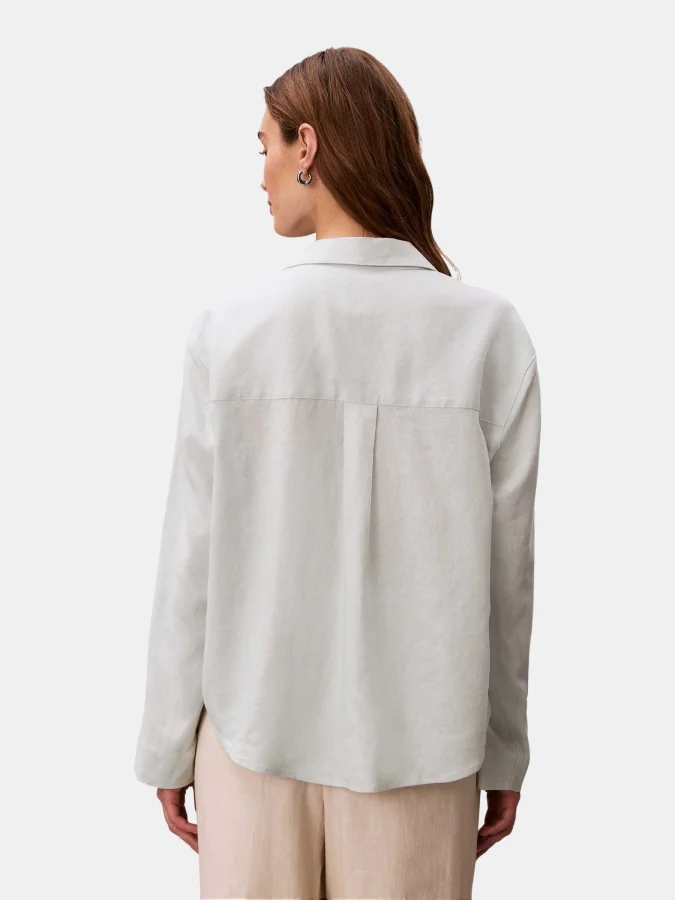 Calvin Klein - LINEN LS SHIRT 2