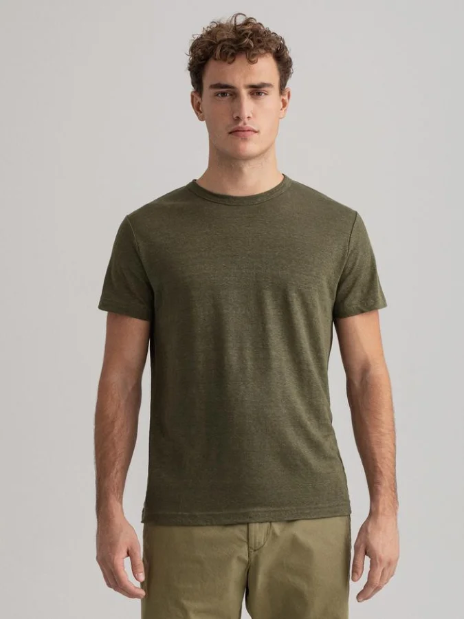 Gant - D2. LINEN SS T-SHIRT